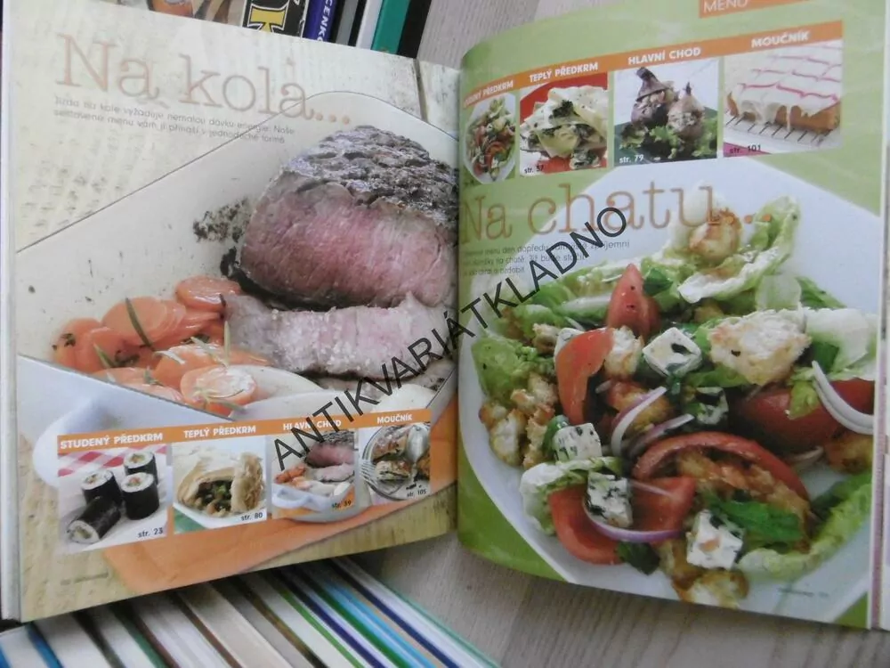 KNIHA DELIKATESY, PRVNÍ MENU KUCHAŘKA, **an
