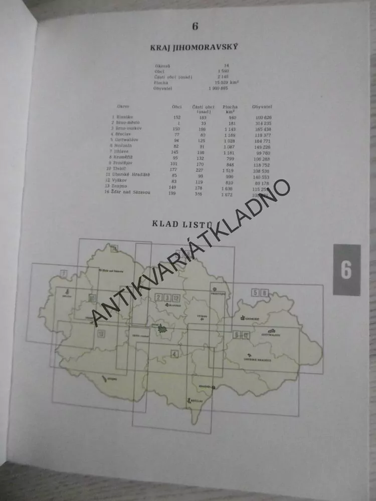 MAPOVÝ LEXIKON OBCÍ ČSSR, **an