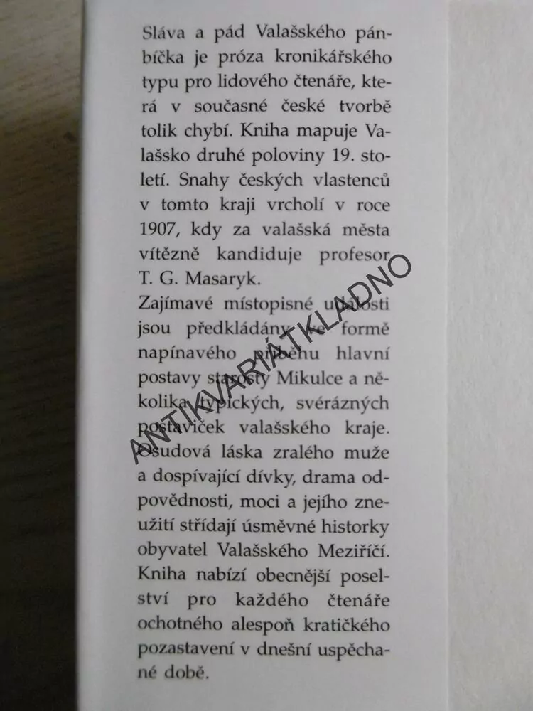 SLÁVA A PÁD VALAŠSKÉHO PÁNBÍČKA, OLDŘICH ŠULEŘ, **an