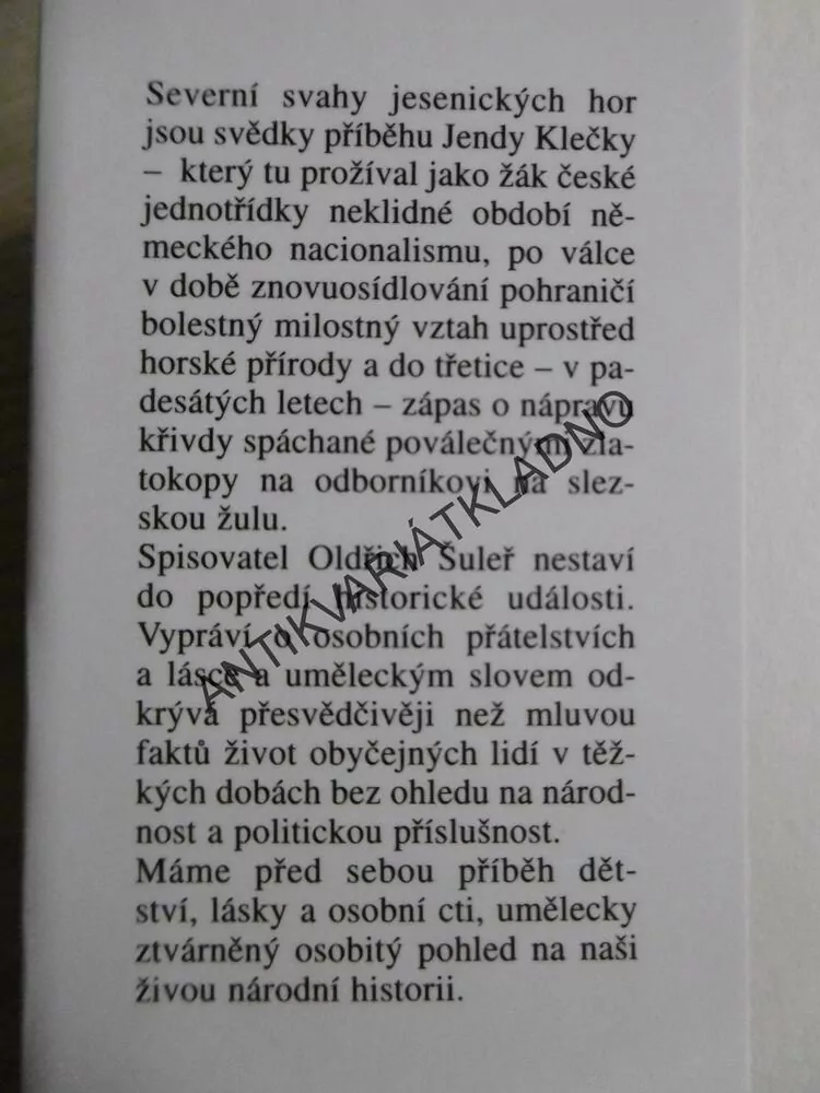 SEVERNÍ SVAHY, OLDŘICH ŠULEŘ, **an