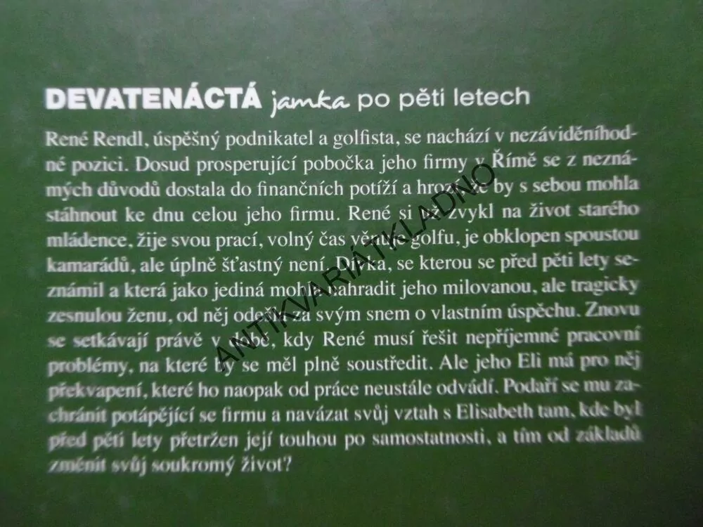 DEVATENÁCTÁ JAMKA PO PĚTI LETECH, JOSEF TOUŠ, **an
