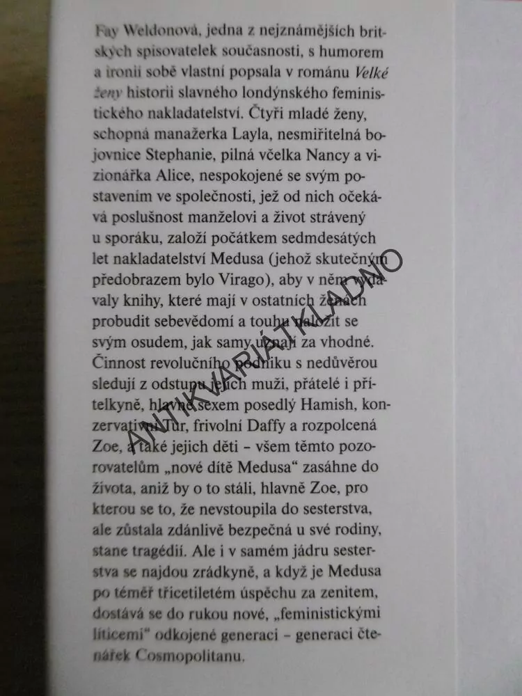 VELKÉ ŽENY, FAY WELDONOVÁ, **an