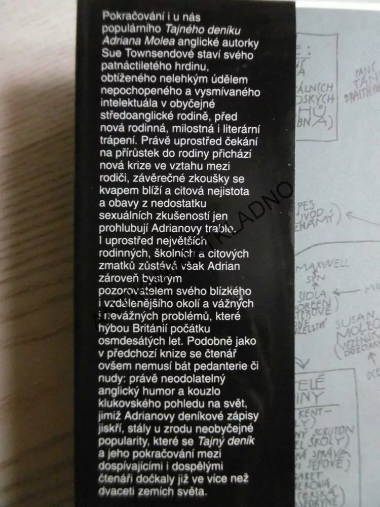HOŘKÉ ZRÁNÍ ADRIANA MOLEA, SUE TOWNSENDOVÁ, **an