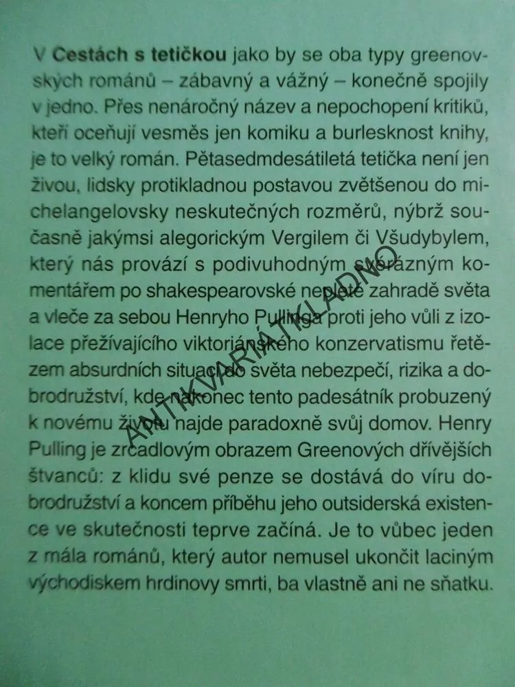 CESTY S TETIČKOU, GRAHAM GREENE, **an