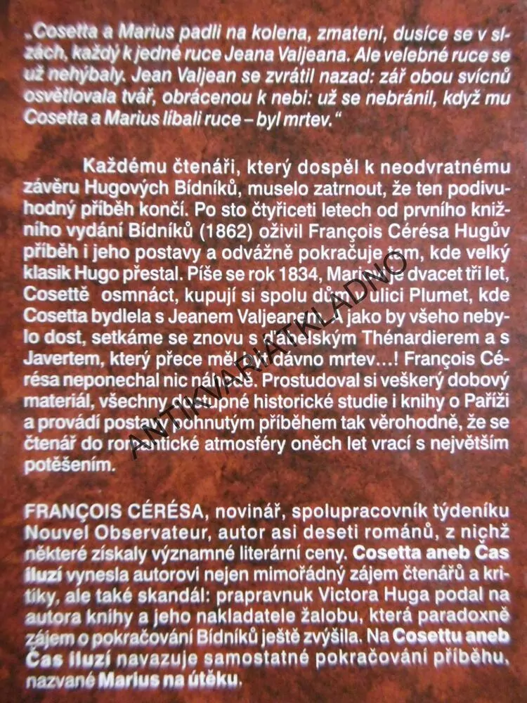 COSETTA ANEB ČAS ILUZÍ, FRANCOIS CÉRÉSA, **an