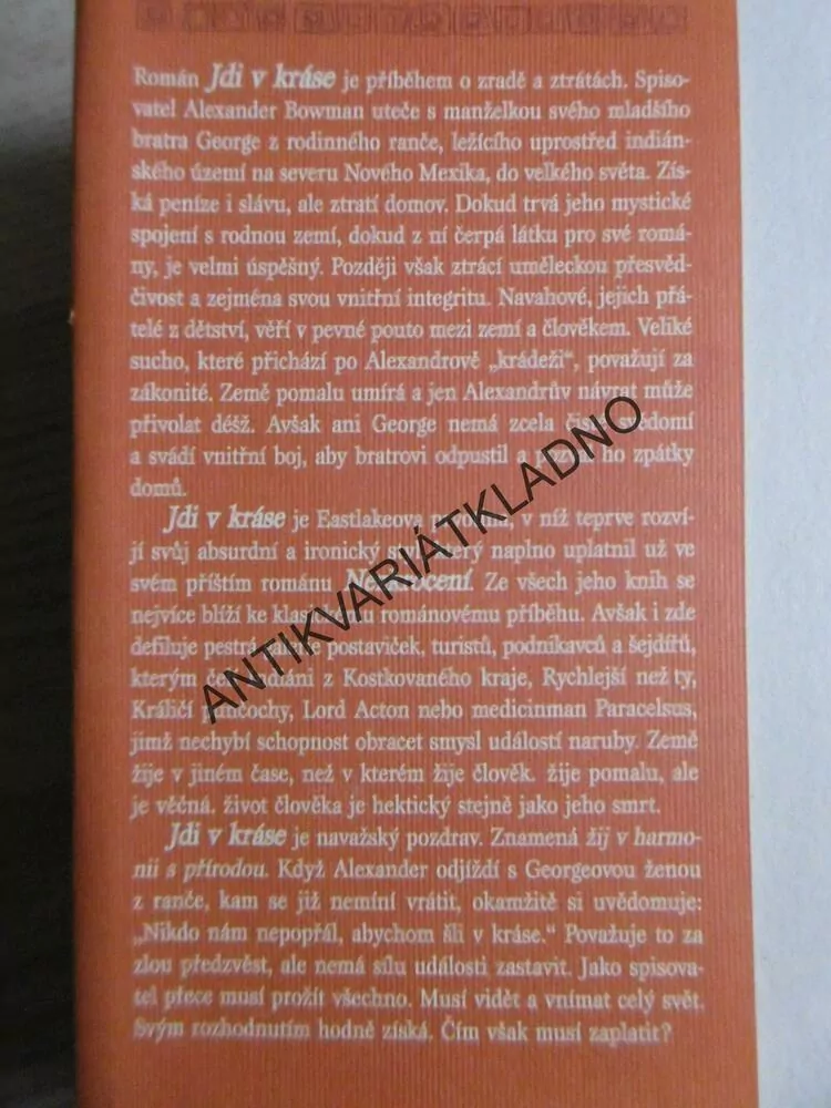 JDI V KRÁSE, WILLIAM EASTLAKE, **an