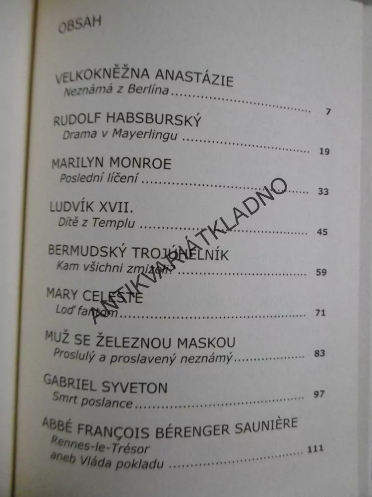 HROZNÁ PRAVDA, DOKUMENTACE FRANCINE VINCENTOVÁ, **an