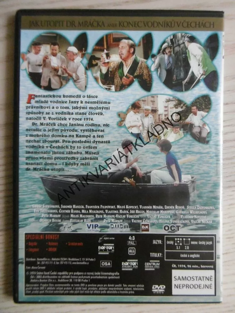 JAK UTOPIT DR. MRÁČKA ANEB KONEC VODNÍKŮ V ČECHÁCH, DVD FILM ČR