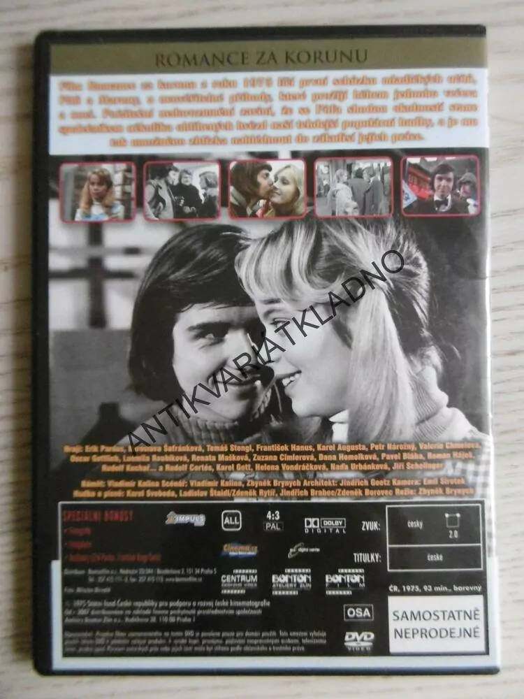 ROMANCE ZA KORUNU, DVD FILM ČR