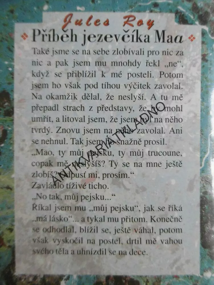 PŘÍBĚH JEZEVČÍKA MAA, JULES ROY, **an