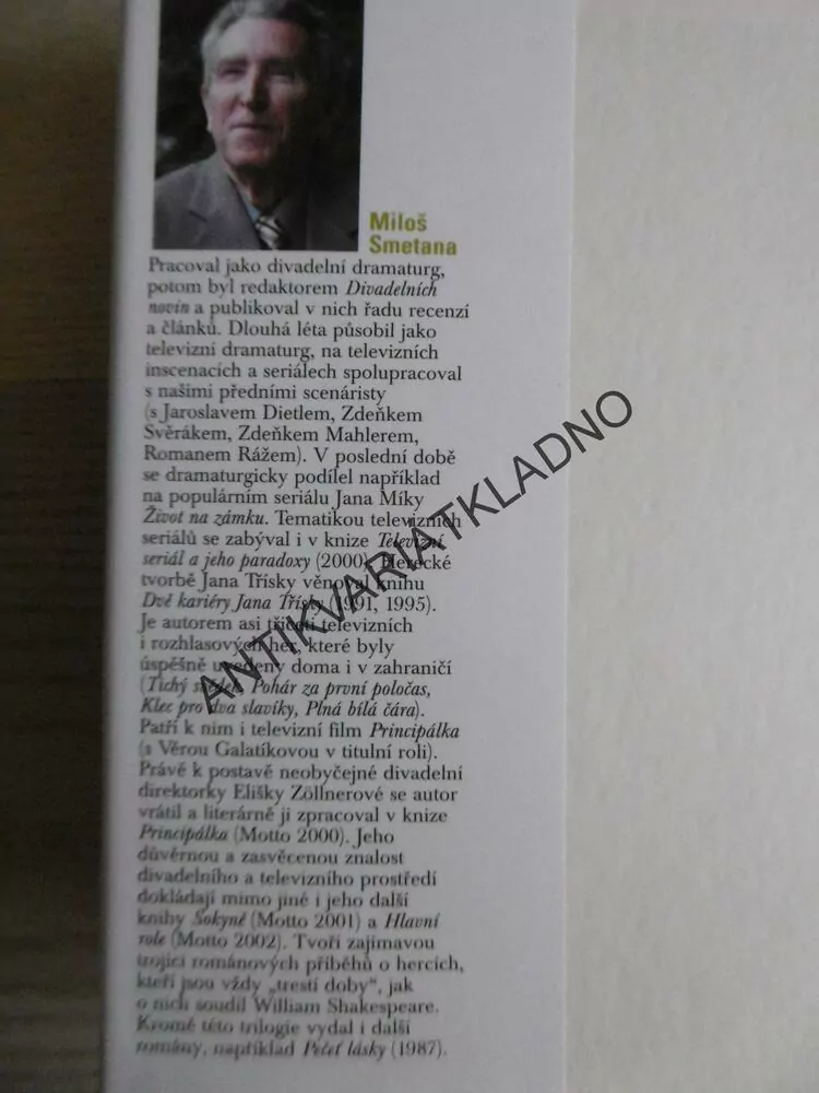 ŘEDITEL ZEMĚKOULE, MILOŠ SMETANA, **an