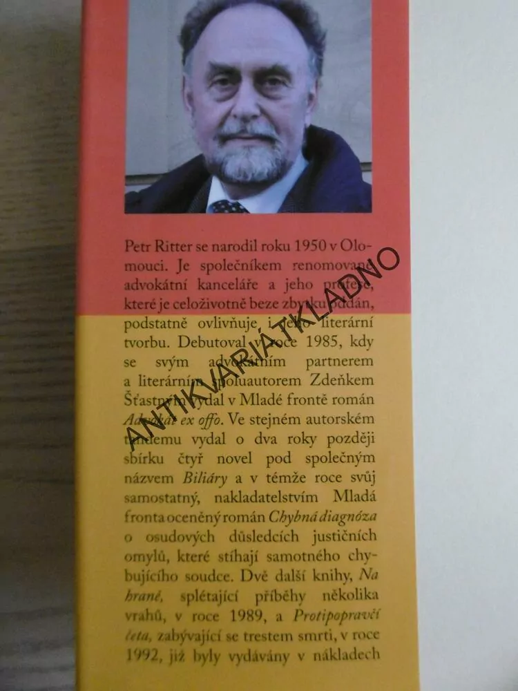 WIRTH VERSUS STÁT, PETR RITTER - AUTOGRAM, **an
