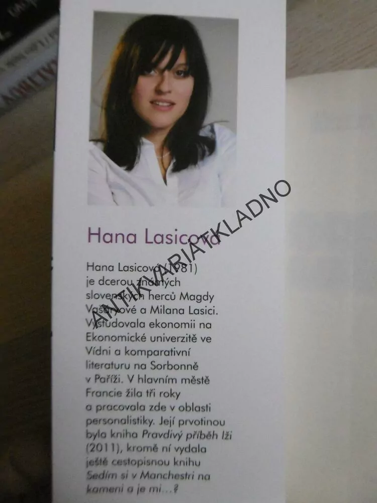 O DCERÁCH A MILENKÁCH, HANA LASICOVÁ, **an