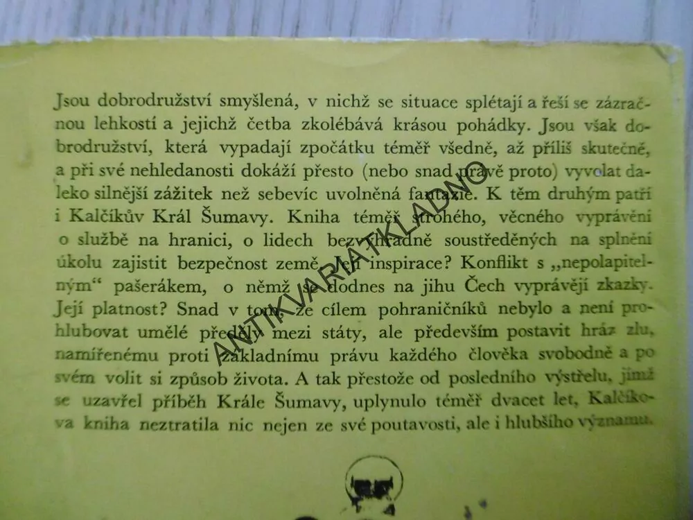KRÁL ŠUMAVY, RUDOLF KALČÍK, **an