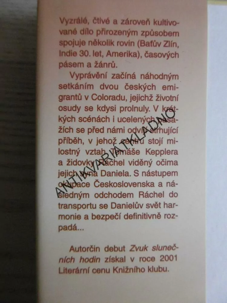 ZVUK SLUNEČNÍCH HODIN, HANA ANDRONIKOVA, **an