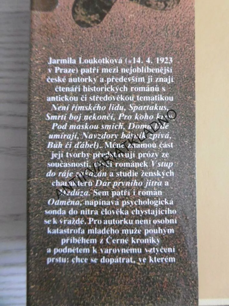 ODMĚNA, JARMILA LOUKOTKOVÁ, **an