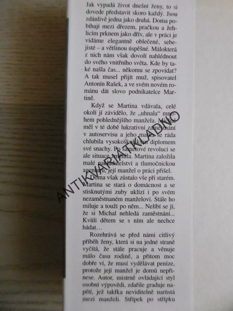 PODNIKATELKA, ANTONÍN RAŠEK, **an