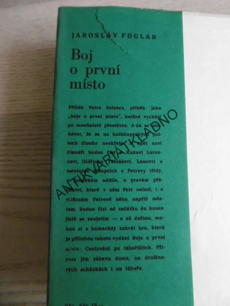 BOJ O PRVNÍ MÍSTO, JAROSLAV FOGLAR, **an