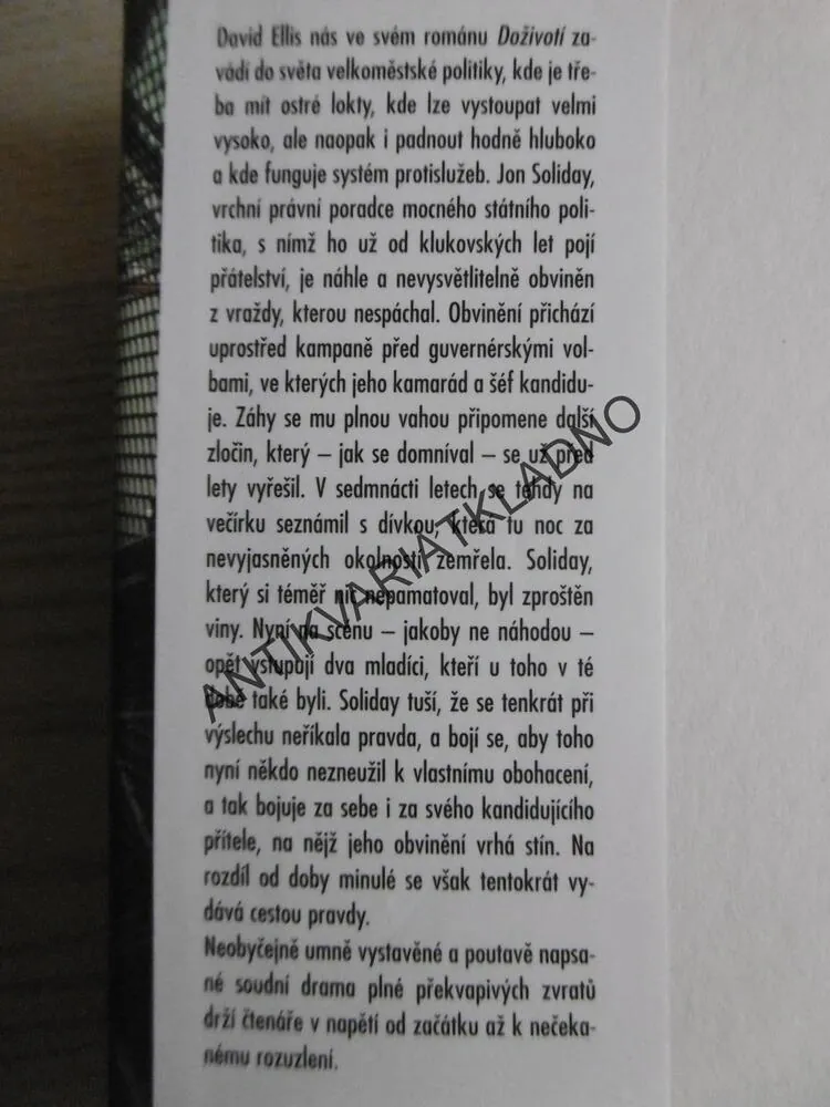 DOŽIVOTÍ, DAVID ELLIS, **an