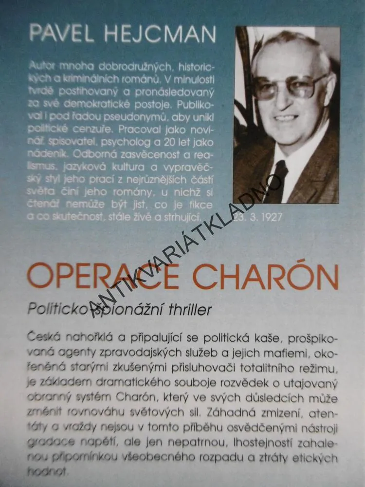 OPERACE CHARÓN, PAVEL HEJCMAN, **an