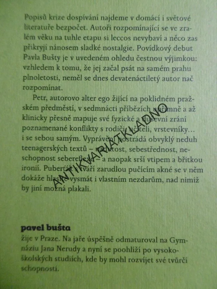 EXPRES PRAHA RADOTÍN, PAVEL BUŠTA, **an