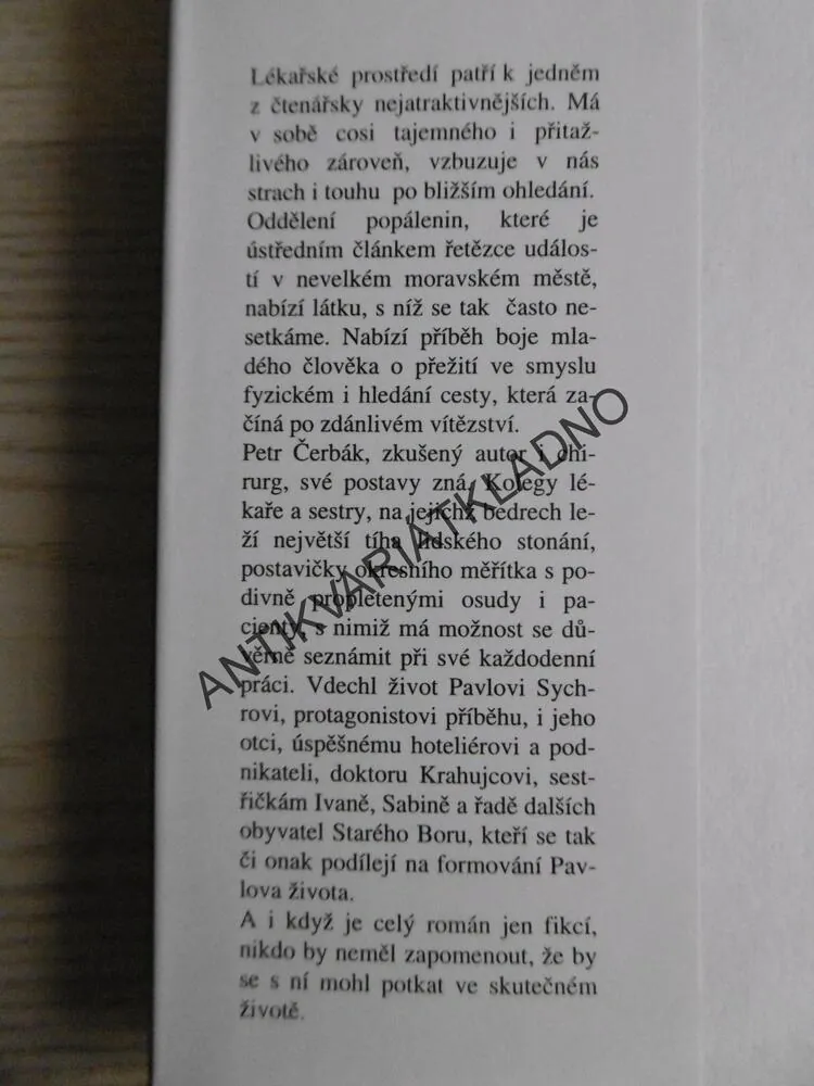 KDYŽ HOŘÍ ČLOVĚK, PETR ČERBÁK, **an