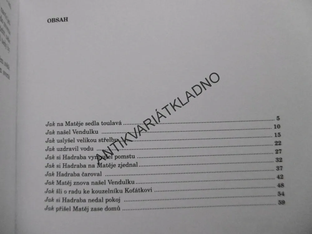 JAK ŠEL MATĚJ DO SVĚTA A ZASE ZPÁTKY, JANA KAŠOVÁ, ZDENĚK NETOPIL, **an