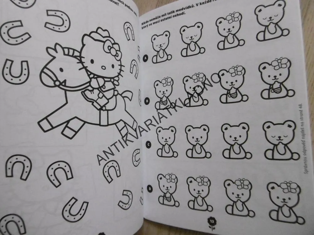 KNIHA HÁDANEK, HELLO KITTY, 48 STRAN