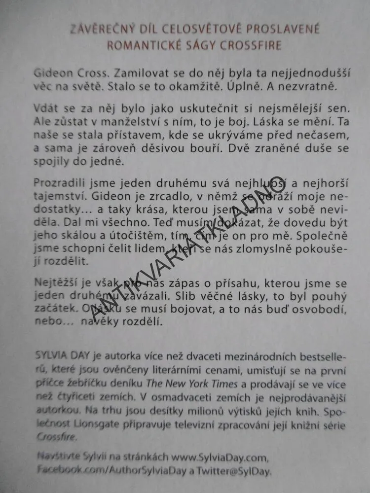 OSVOBOZENÁ, CROSSFIRE SÉRIE, SYLVIA DAY, **an