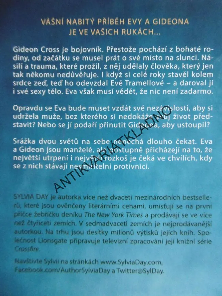 NENASYTNÁ, CROSSFIRE SÉRIE 4., SYLVIA DAY, **an
