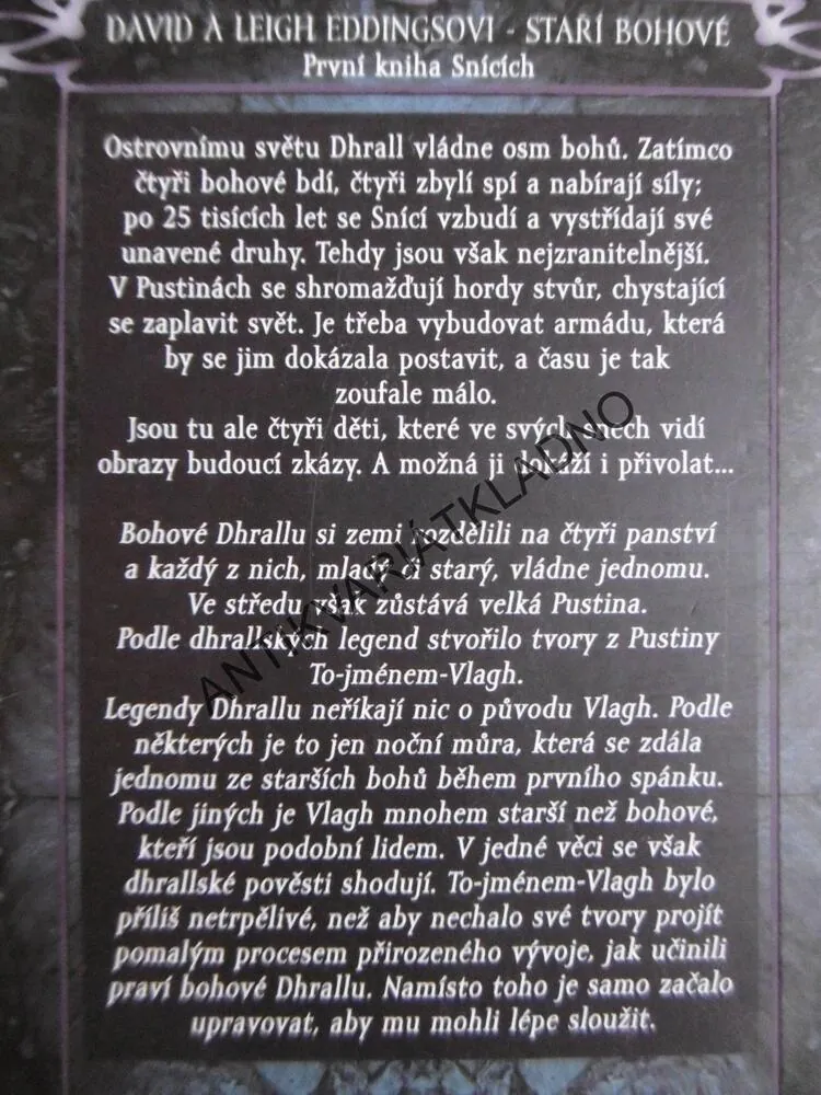 STAŘÍ BOHOVÉ, DAVID A LEIGH EDDINGSOVI, **an