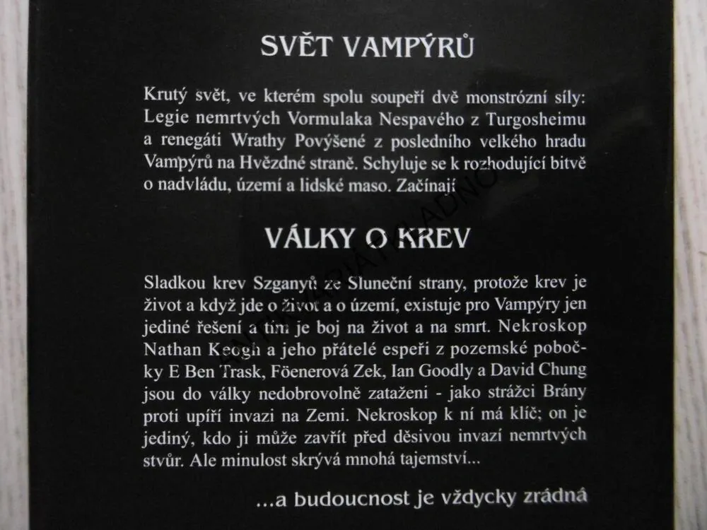 NEKROSKOP VIII., VÁLKY O KREV, BRIAN LUMLEY, **an