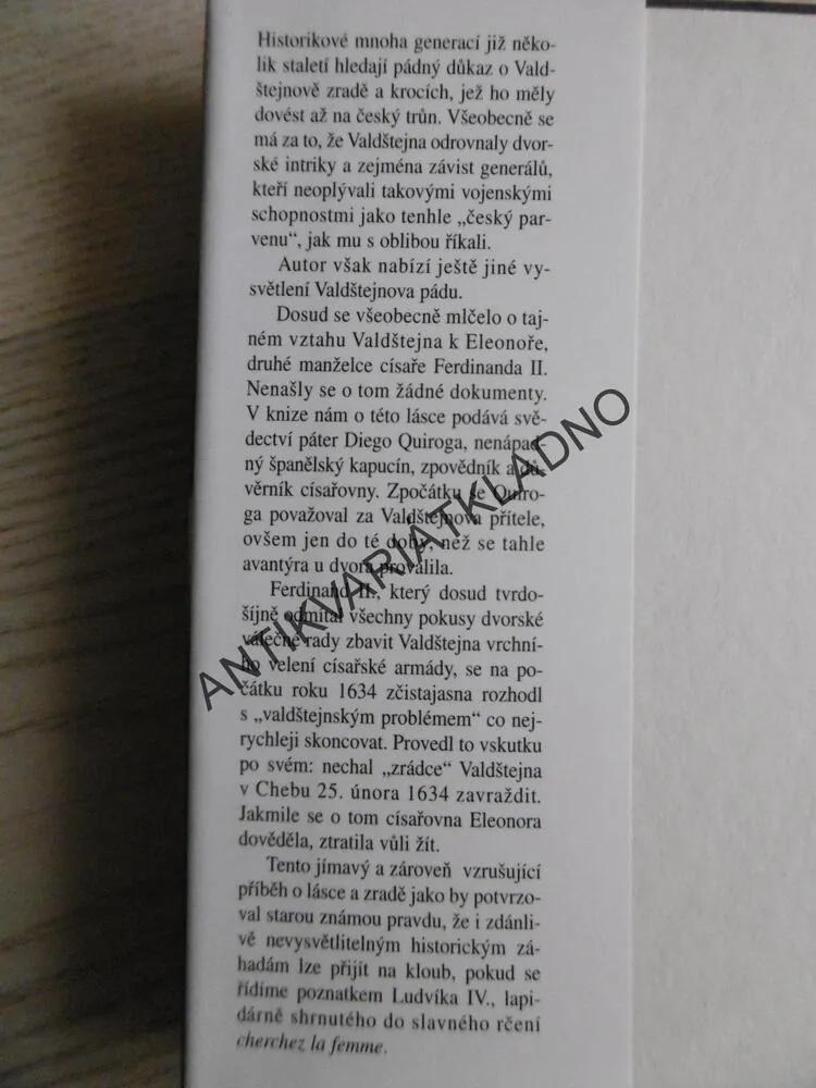 VALDŠTEJN A ELEONORA, VLADIMÍR PŘIBSKÝ, **an