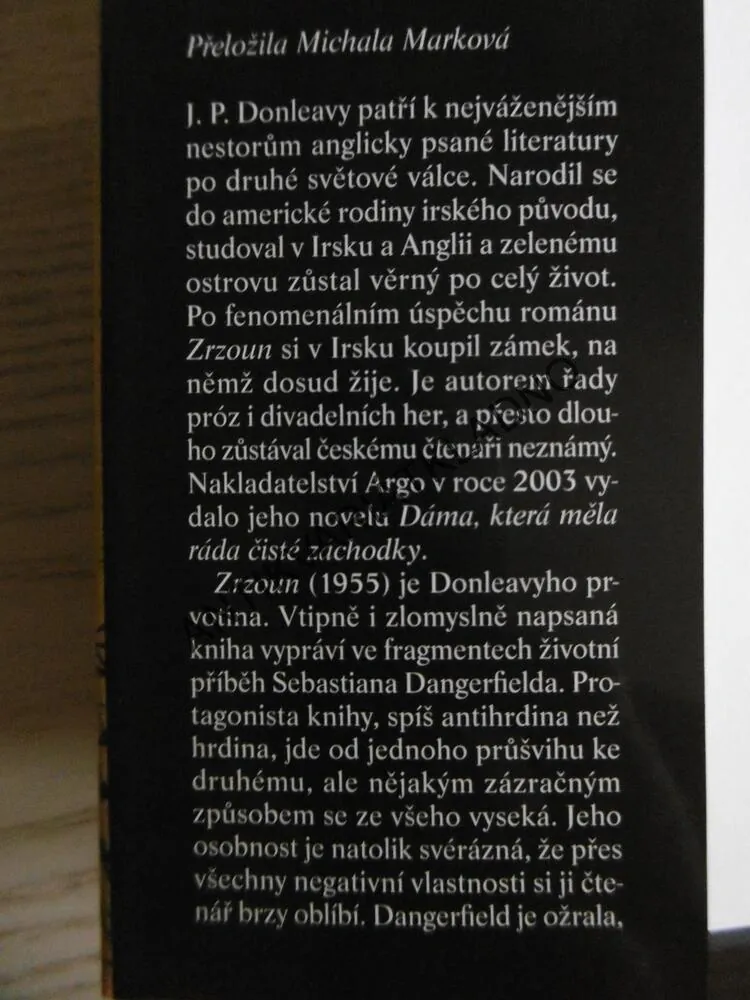 ZRZOUN, J. P. DONLEAVY, **an