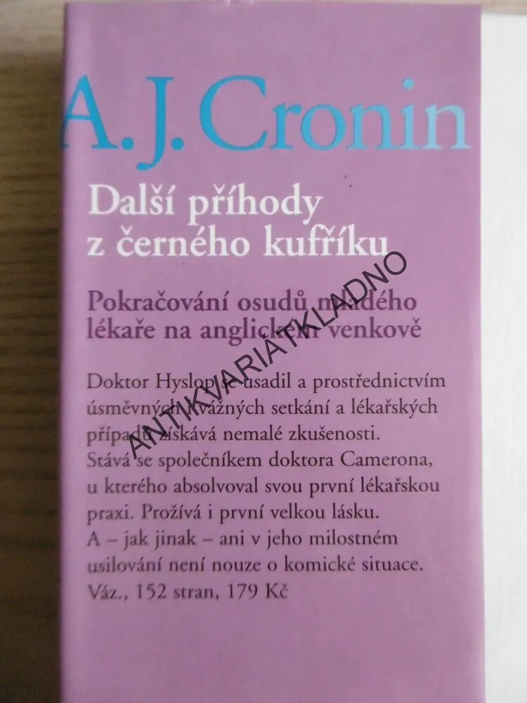 PŘÍHODY ČERNÉHO KUFŘÍKU, A. J. CRONIN, **an