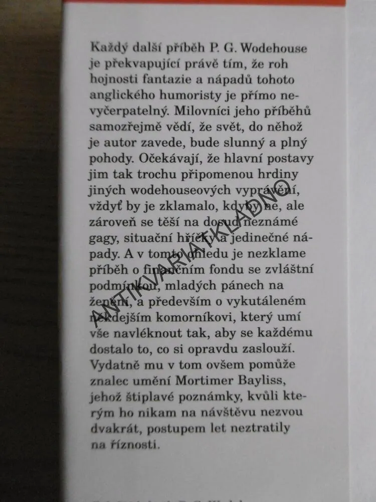 ŠIBAL KEGGS, P. G. WODEHOUSE, **an