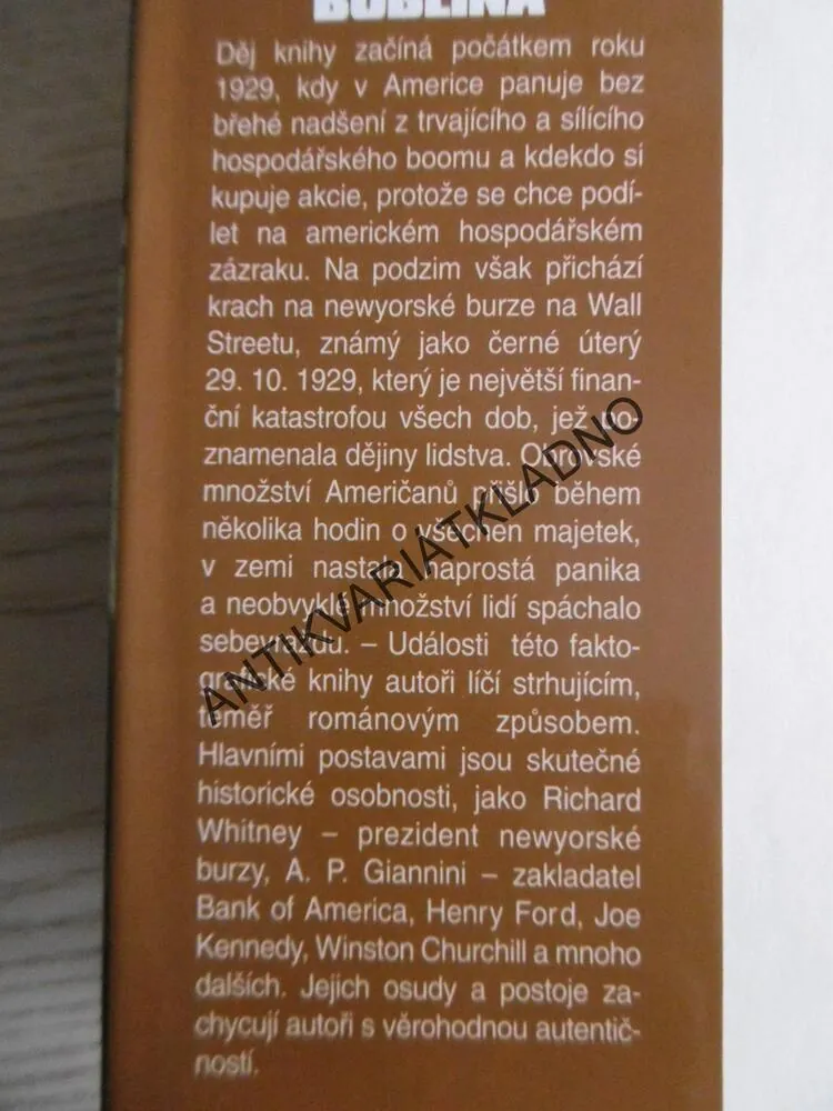 DEN, KDY PRASKLA BUBLINA, GORGON THOMAS, MAX MORGAN WITTS, **an