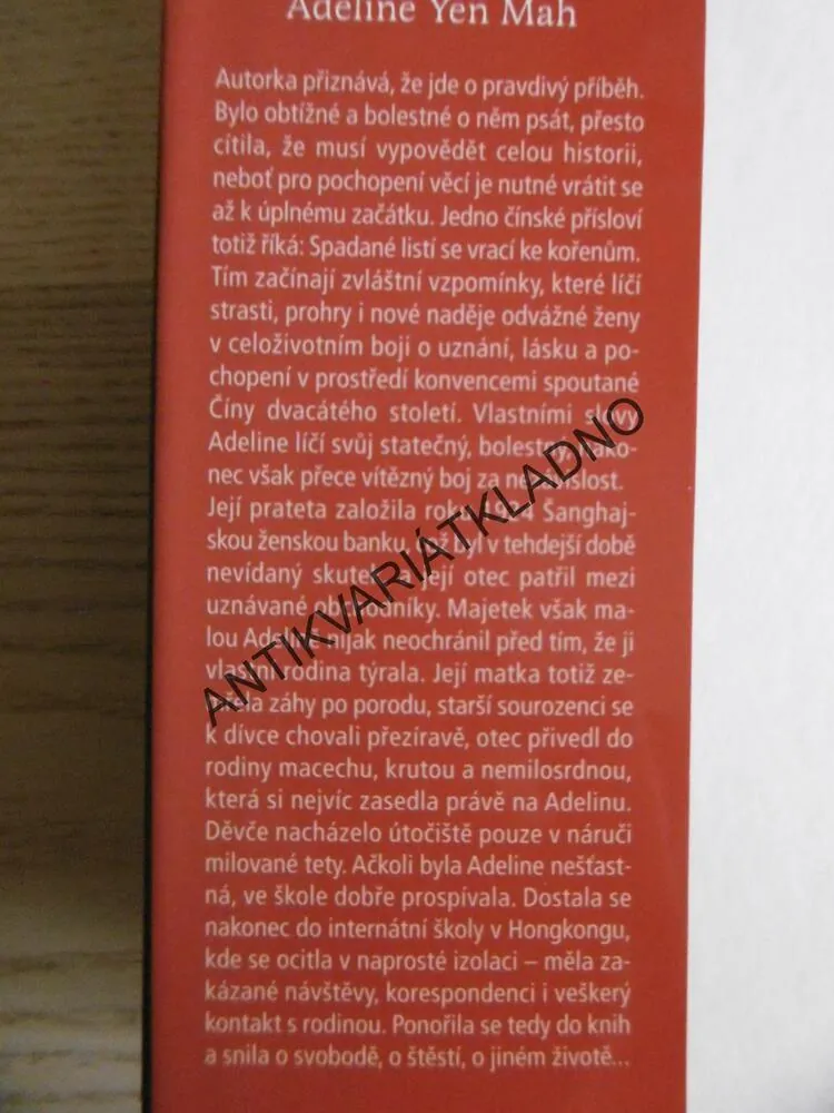 SPADANÉ LISTÍ, ADELINE YEN MAH, **an