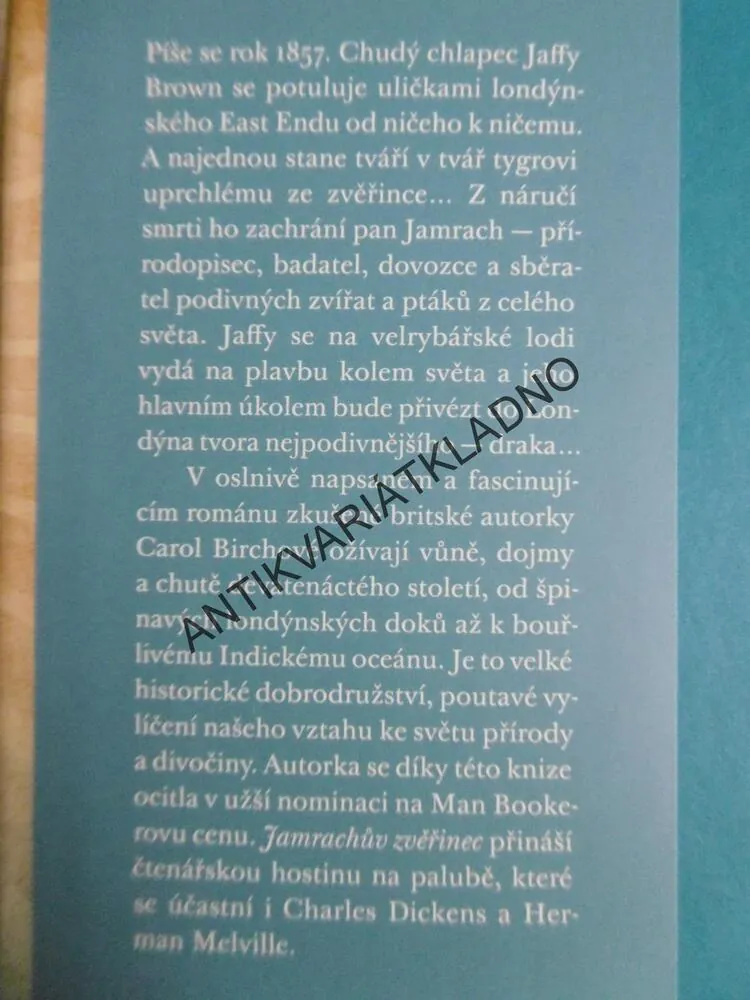 JAMRACHŮV ZVĚŘINEC, CAROL BIRCHOVÁ, **an