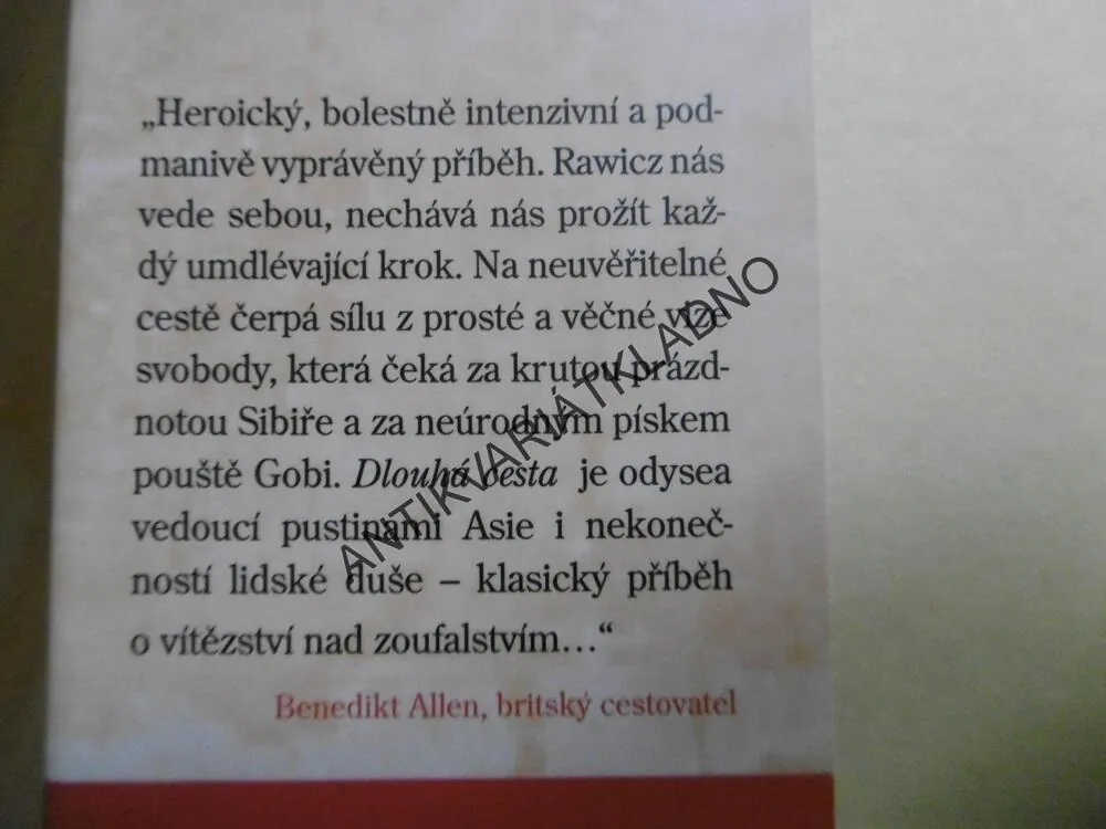 ÚTĚK ZE SIBIŘE, DLOUHÁ CESTA, SLAWOMIR RAWICZ,