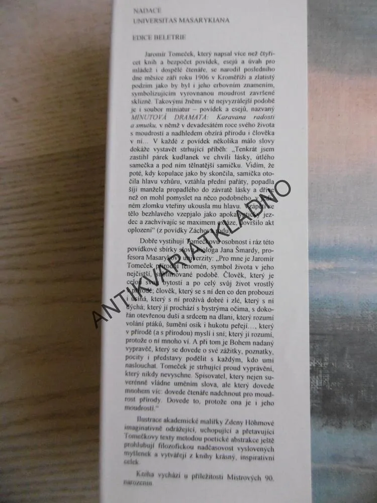MINUTOVÁ DRAMATA, KARAVANA RADOSTI A SMUTKU, JAROMÍR TOMEČEK, **an