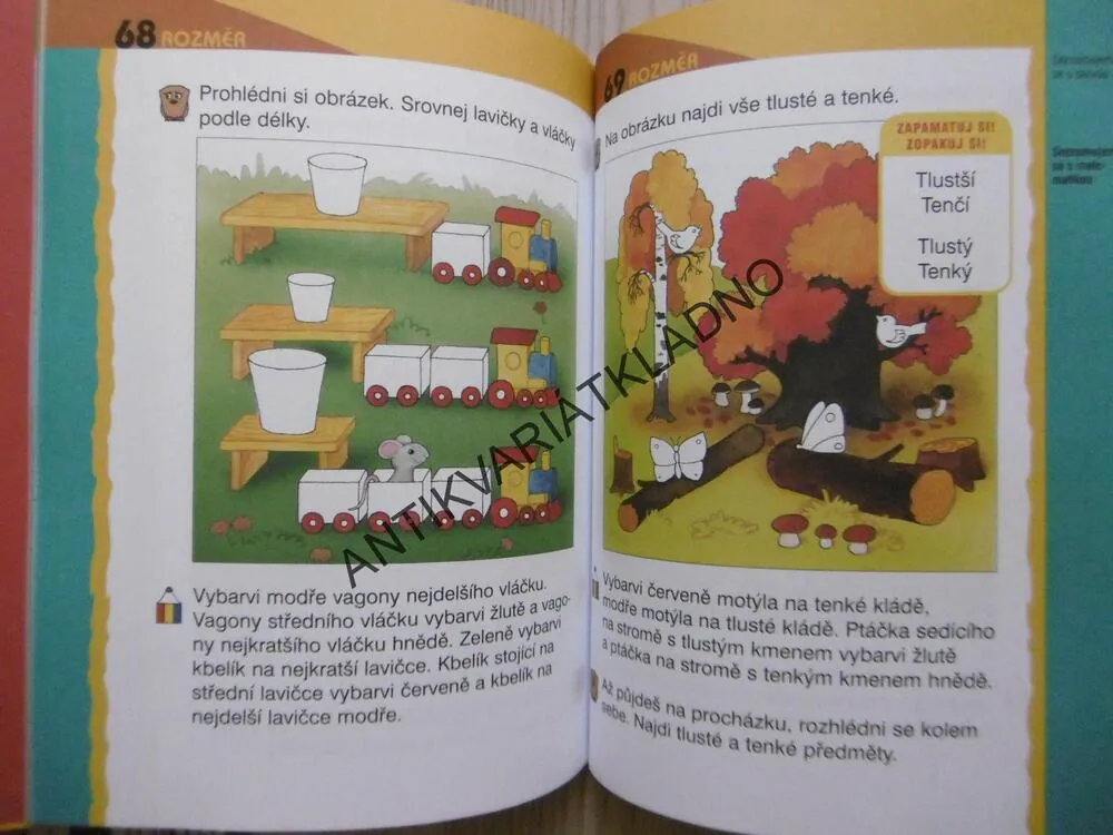 PRVNÍ ÚKOLY, SEZNAMUJEME SE S BARVAMI A ROZVÍJÍME MATEMATICKÉ DOVEDNOSTI, PŘEDŠKOLNÍ VÝCHOVA, **an
