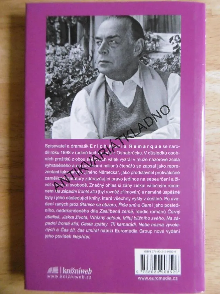 NEPŘÍTEL, ERICH MARIA REMARQUE, **an
