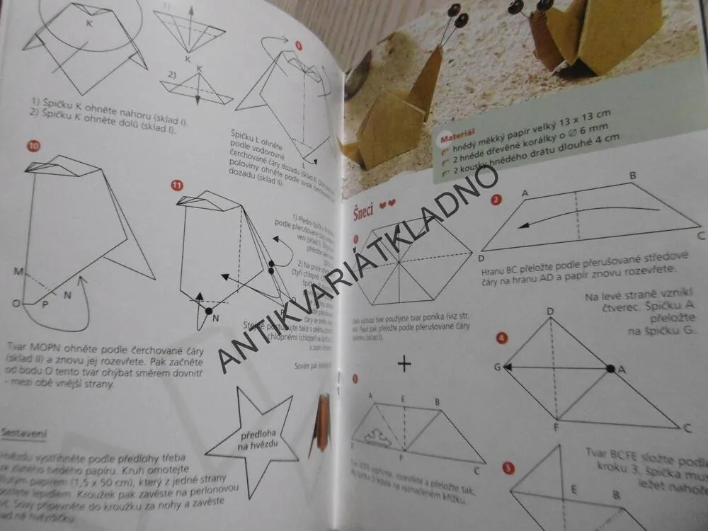 ORIGAMI, SKLÁDANKY Z PAPÍRU,**an 