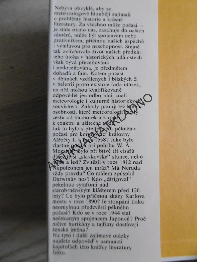METEOROLOGIE SKORO DETEKTIVNÍ, JAN MUNZAR, KAREL PEJML, KAREL KRŠKA, **an