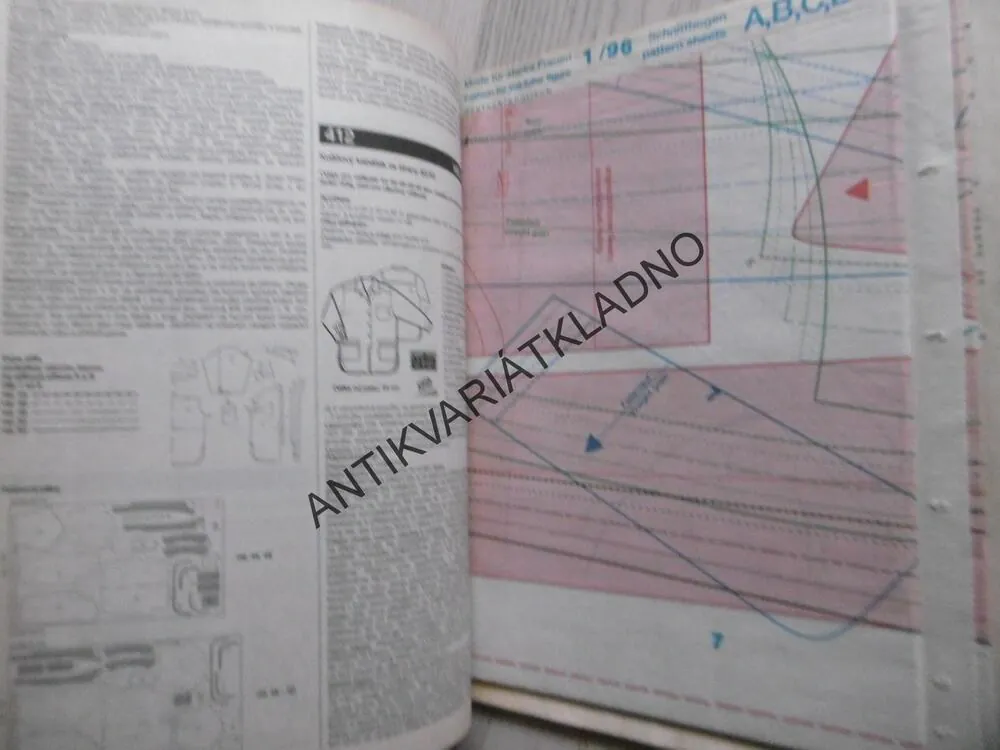 BURDA PLUS, MÓDA PRO PLNOŠTÍHLÉ, 1/96, RETRO, VČETNĚ STŘIHŮ