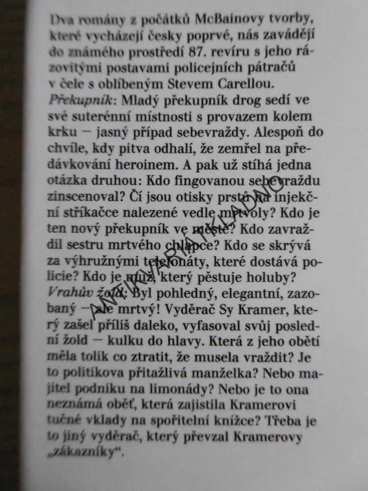PŘEKUPNÍK, VRAHŮV ŽOLD, ED MCBAIN, **an