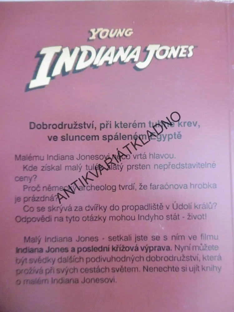 YOUNG INDIANA JONES A HROBKA HRŮZY, **an