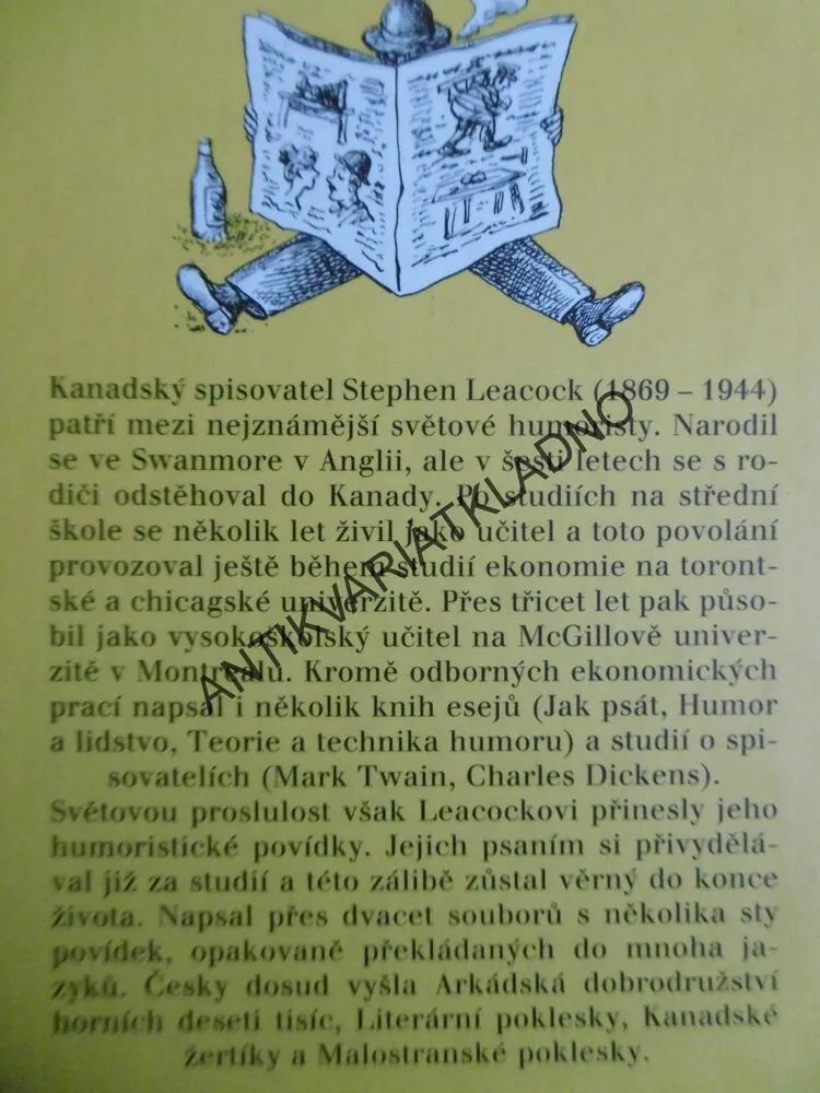 STARÉ KRÁMY ZA NOVÉ PENÍZE, STEPHEN LEACOCK, **an
