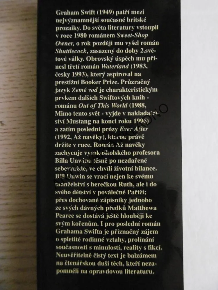 AŽ NAVĚKY, GRAHAM SWIFT, **an